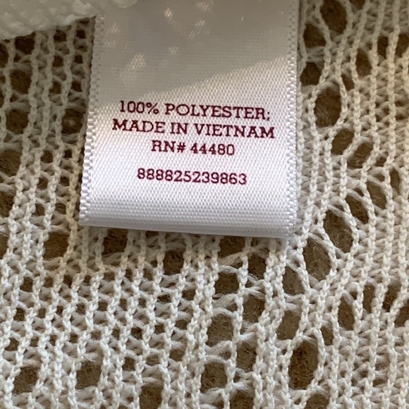 SO Cut Out Open Front Top, Size Large, Off White, *cami not included - Picture 7 of 11